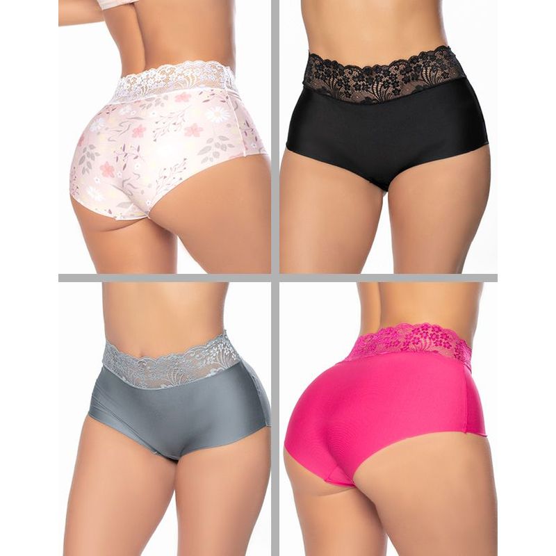 FORMAS INTIMAS - Cachetero Paq X4 Mujer Multicolor FI 7322