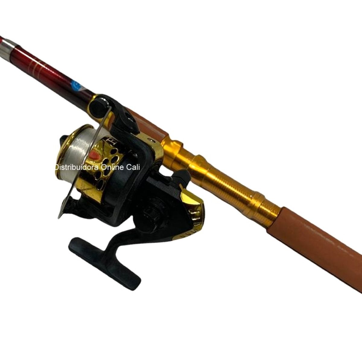 DEPORTIVA - Set X3 Caña De Pescar 2,05 Metros Con Carrete Naylon