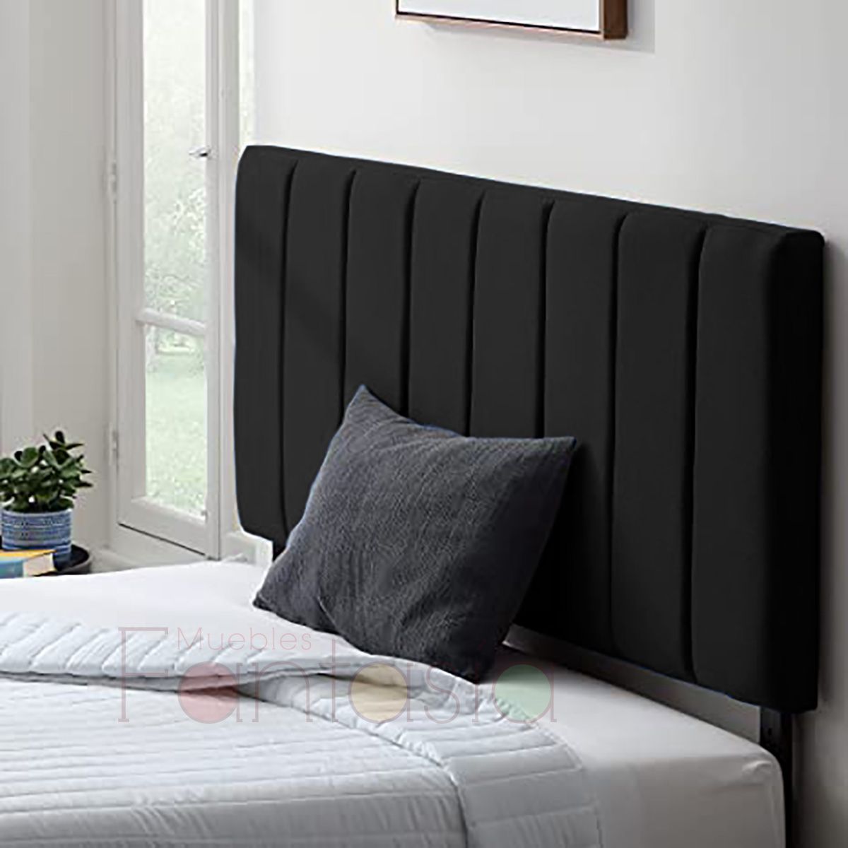 MUEBLES FANTASIA - Cabecero Vertical Cama Sencilla 100 cm / Muebles fantasía