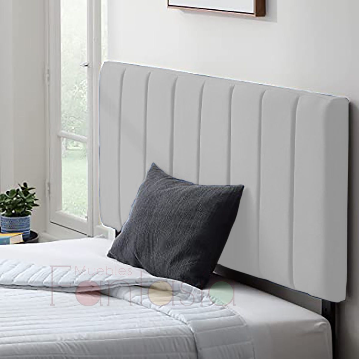MUEBLES FANTASIA - Cabecero Vertical Cama Sencilla 100 cm / Muebles fantasía
