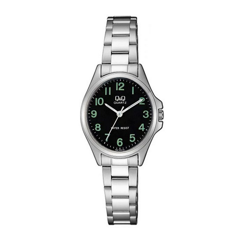 Q&Q - Reloj Mujer Qyq Q&q Qa07j205y Dama Acero Plateado + Estuche