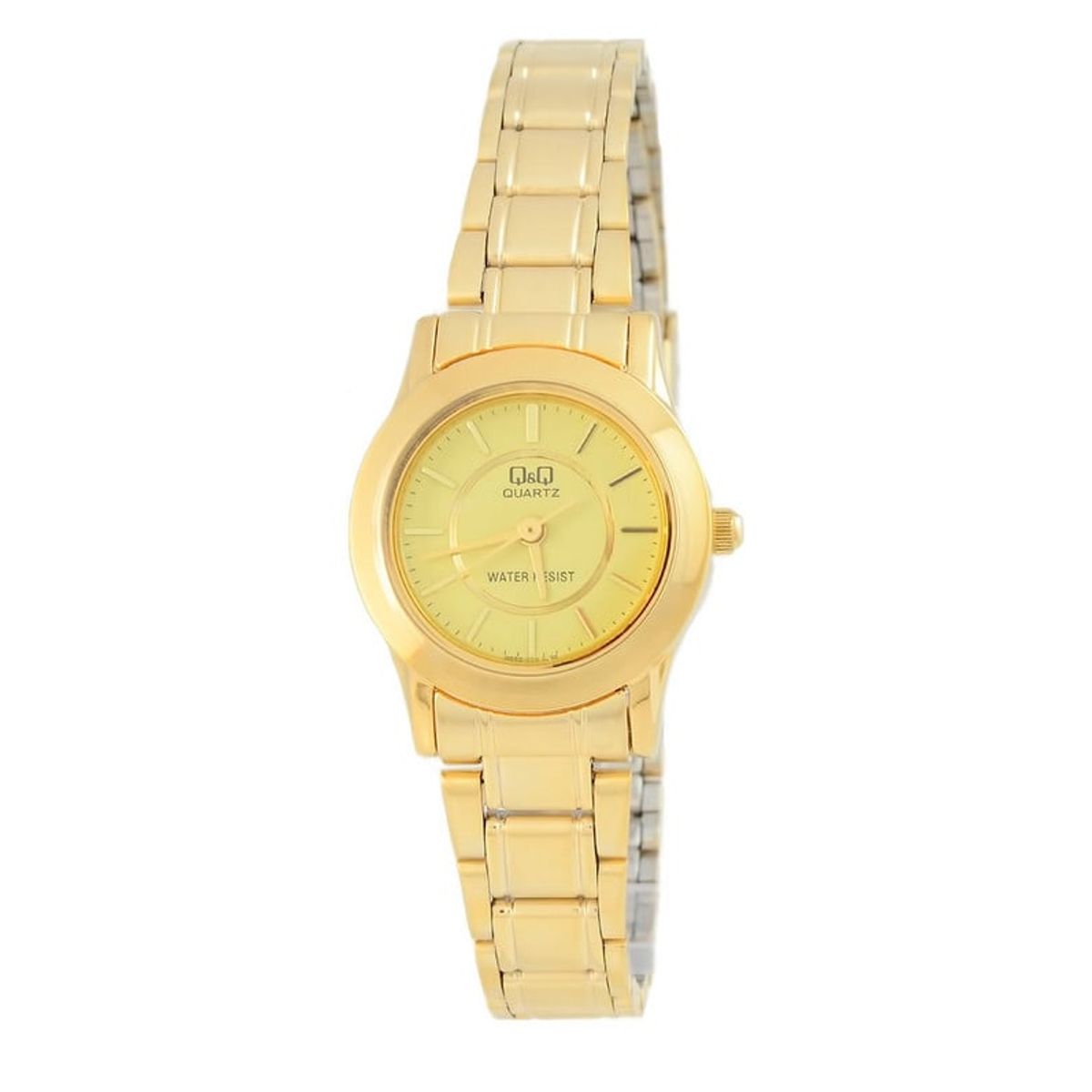 Q&Q - Reloj Para Mujer Q&q Qyq Q685-010y Dorado Acero + Estuche