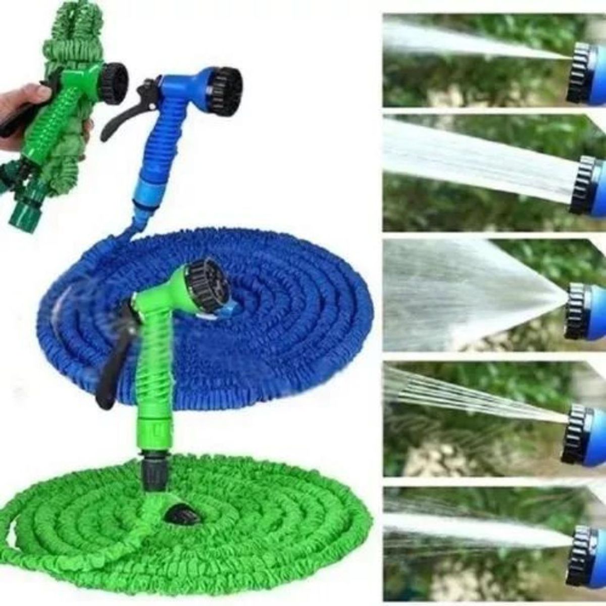 GENERICO - Manguera Expandible 30 Mts Pistola Expansible Azul Magica