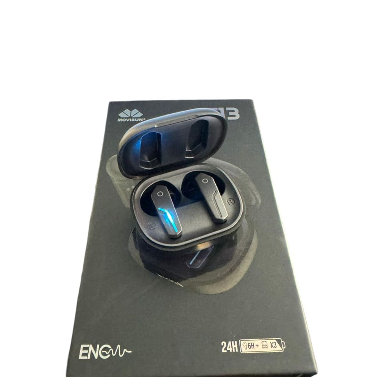 MOVISUN - Audífonos Inalámbricos Movisun T13 24 horas cancelación de ruido