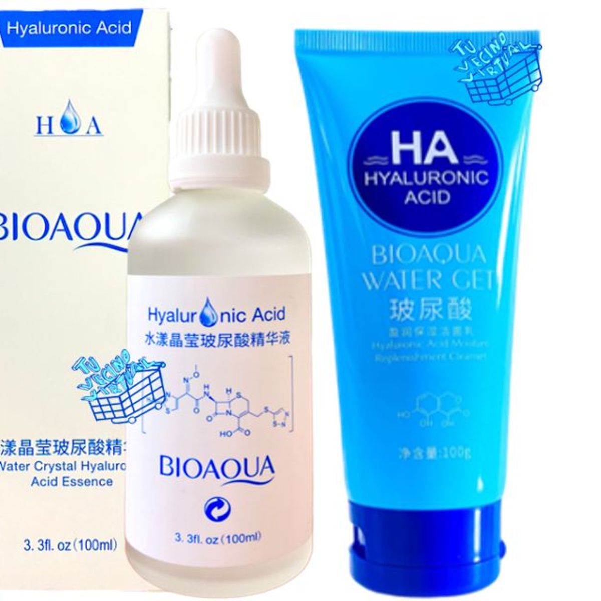 BIOAQUA - Jabon y Suero Acido Hialuronico BioaQua