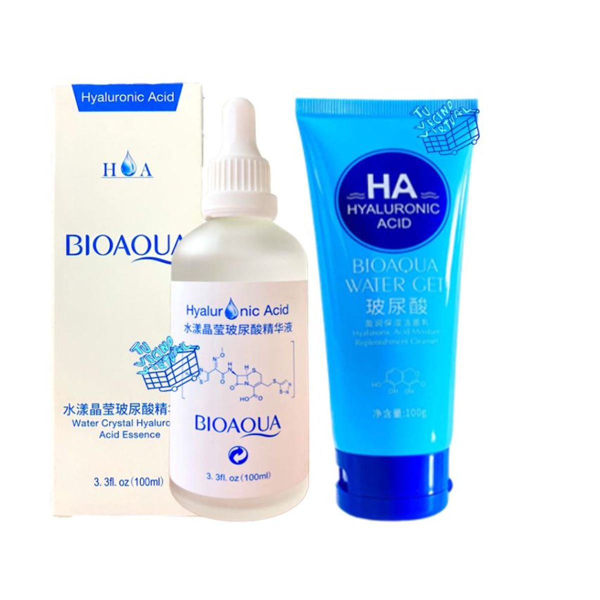 BIOAQUA - Jabon y Suero Acido Hialuronico BioaQua