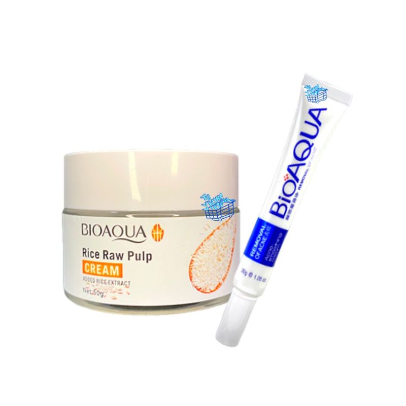 BIOAQUA - Crema Removedora De Acne  + Crema Arroz Bioaqua