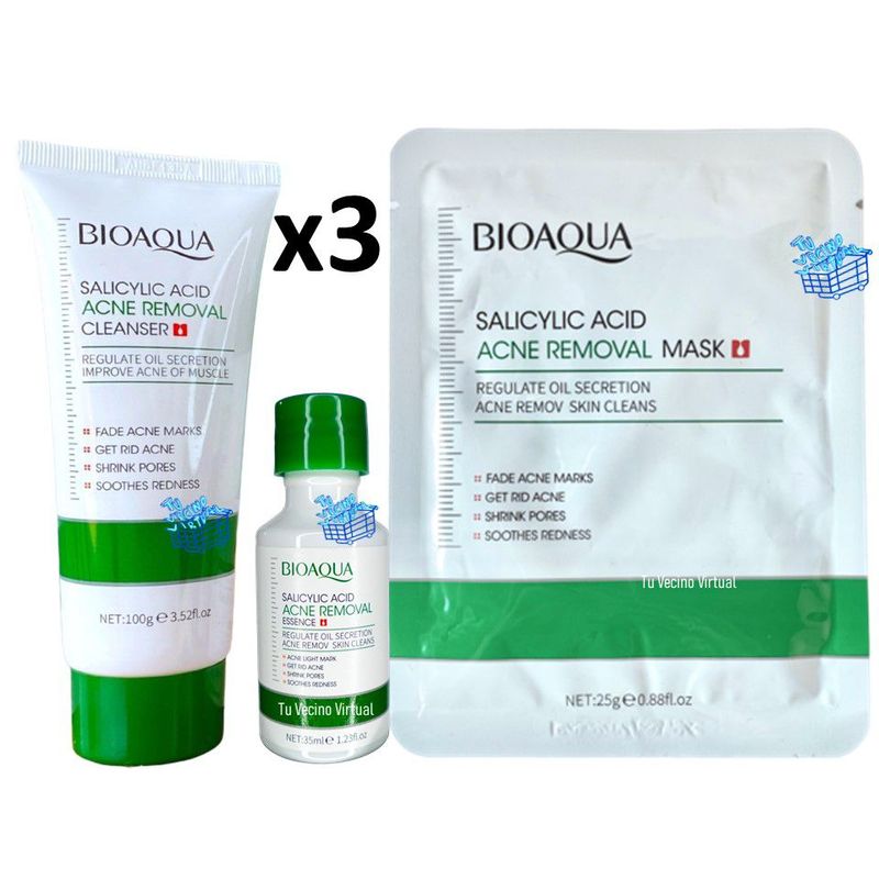 BIOAQUA - Kit Acido Salicílico Bioaqua X3 Bioaqua
