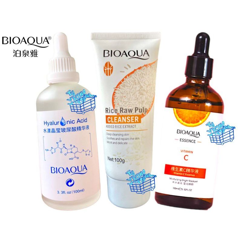 BIOAQUA - Jabon Arroz+ Kit Sueros Bioaqua