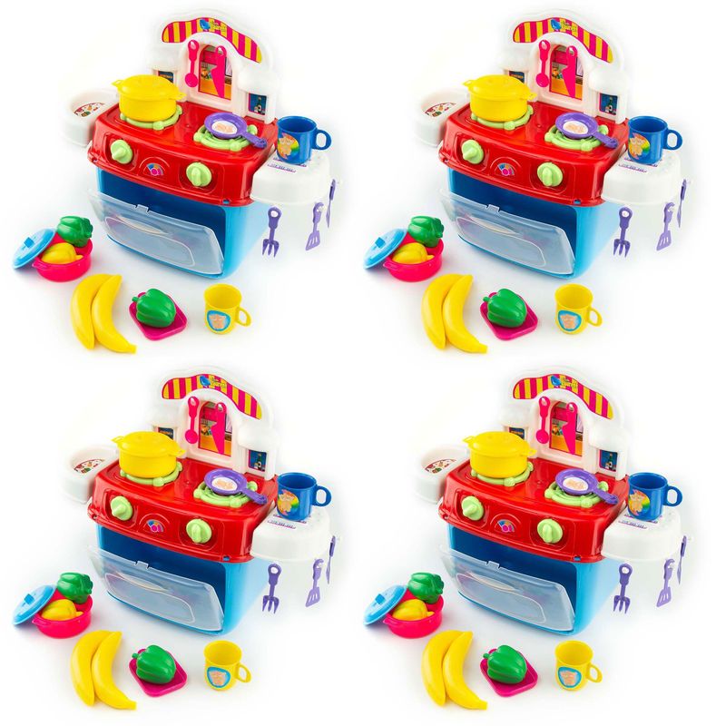 ENERGY PLUS - Kit x4 Estufas con Horno para Niñas Cocina Juguete