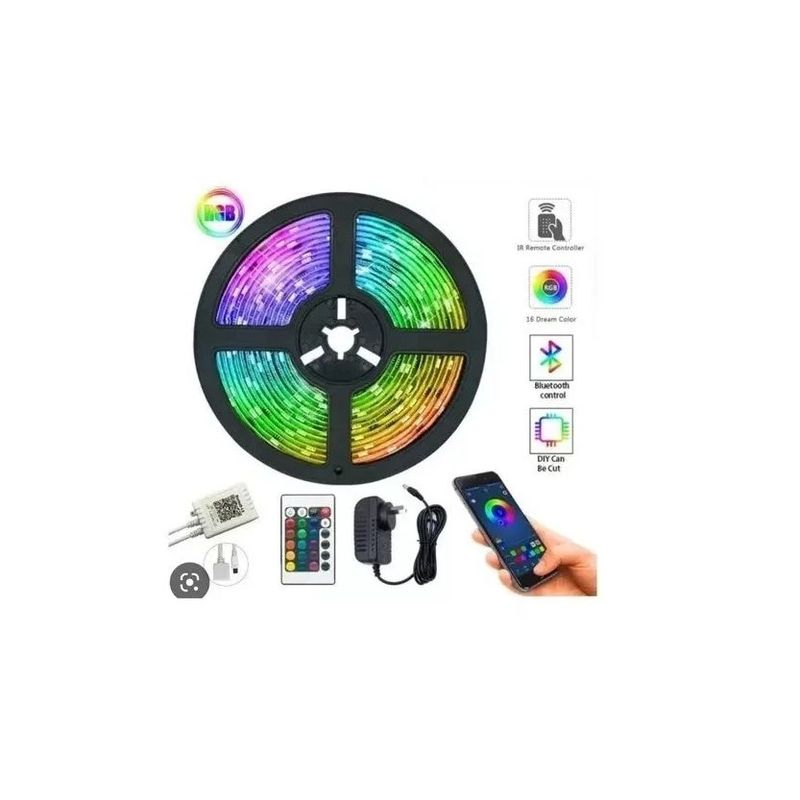 SKY - Cinta Led Luces Multicolor 5 Metros Bt