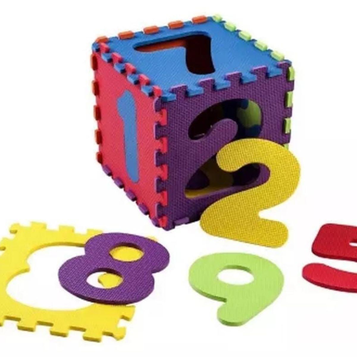 INFANTILES CAJUROMIX - Tapete Rompecabezas 10 Fichas Piso Foamy numeros