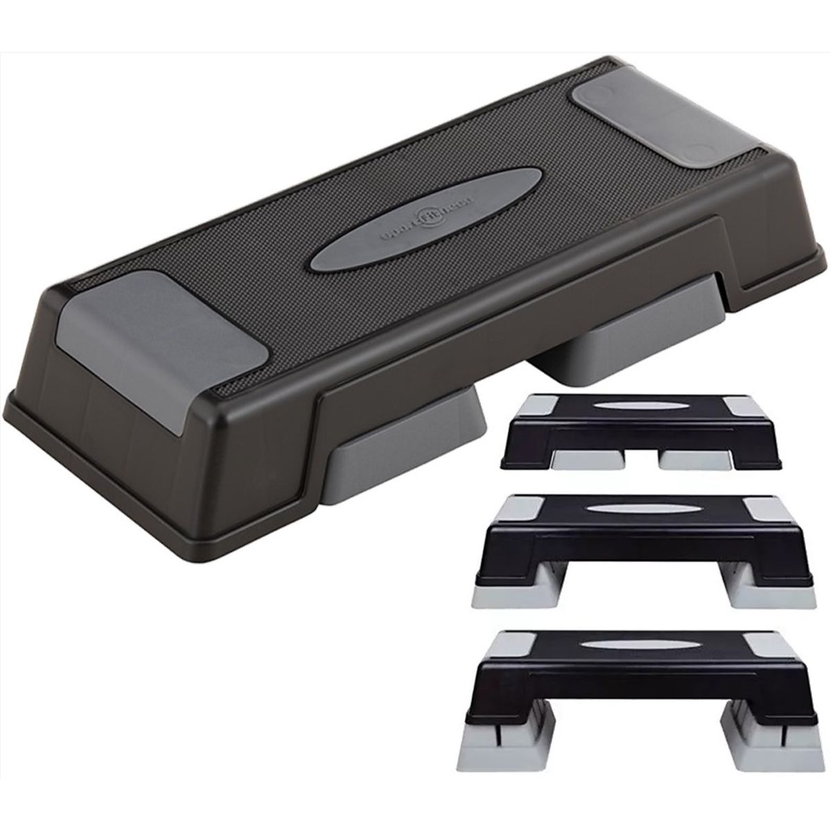SPORTFITNESS - Banco Step 3 Niveles Modulos 3 Alturas Escalon Sport Fitness