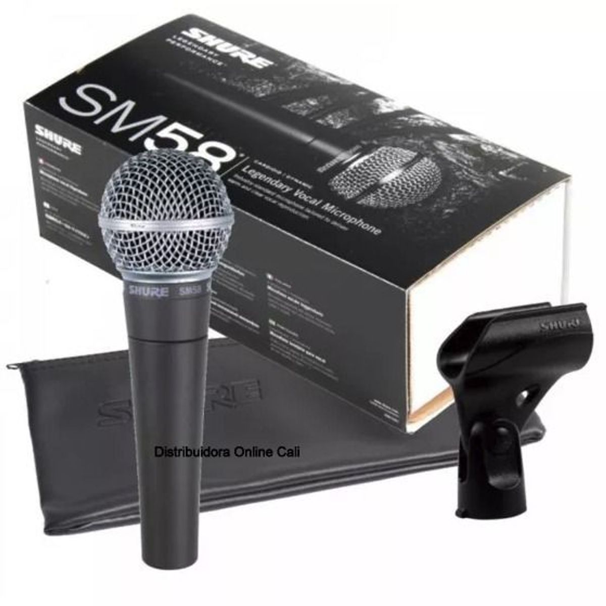 SHURE - Microfono Shure Sm58 Instrumental Alámbrico Con Estuche