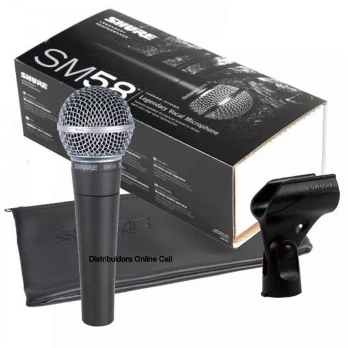 SHURE - Microfono Shure Sm58 Instrumental Alámbrico Con Estuche
