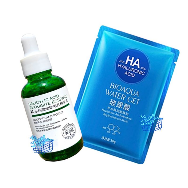 BIOAQUA - Kit Ácido Salicílico + Velo Acido Hialuronico BioaQua