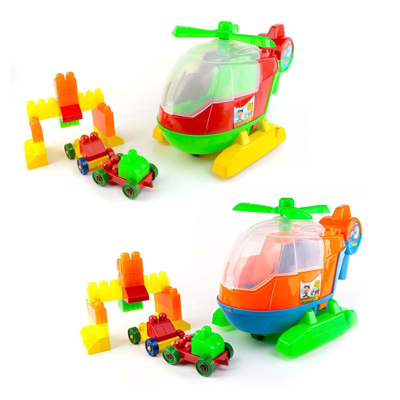 ENERGY PLUS - Kit x2 Helicópteros Didácticos Juguete creativo Infantil