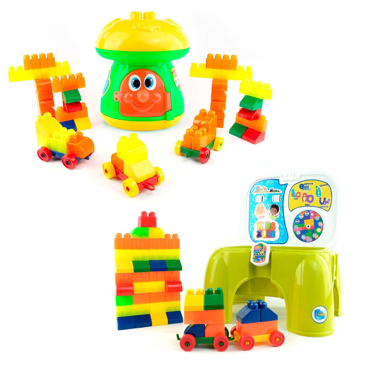 ENERGY PLUS - Kit Hongo + Silla 120 Pzas creativas para aprende jugando