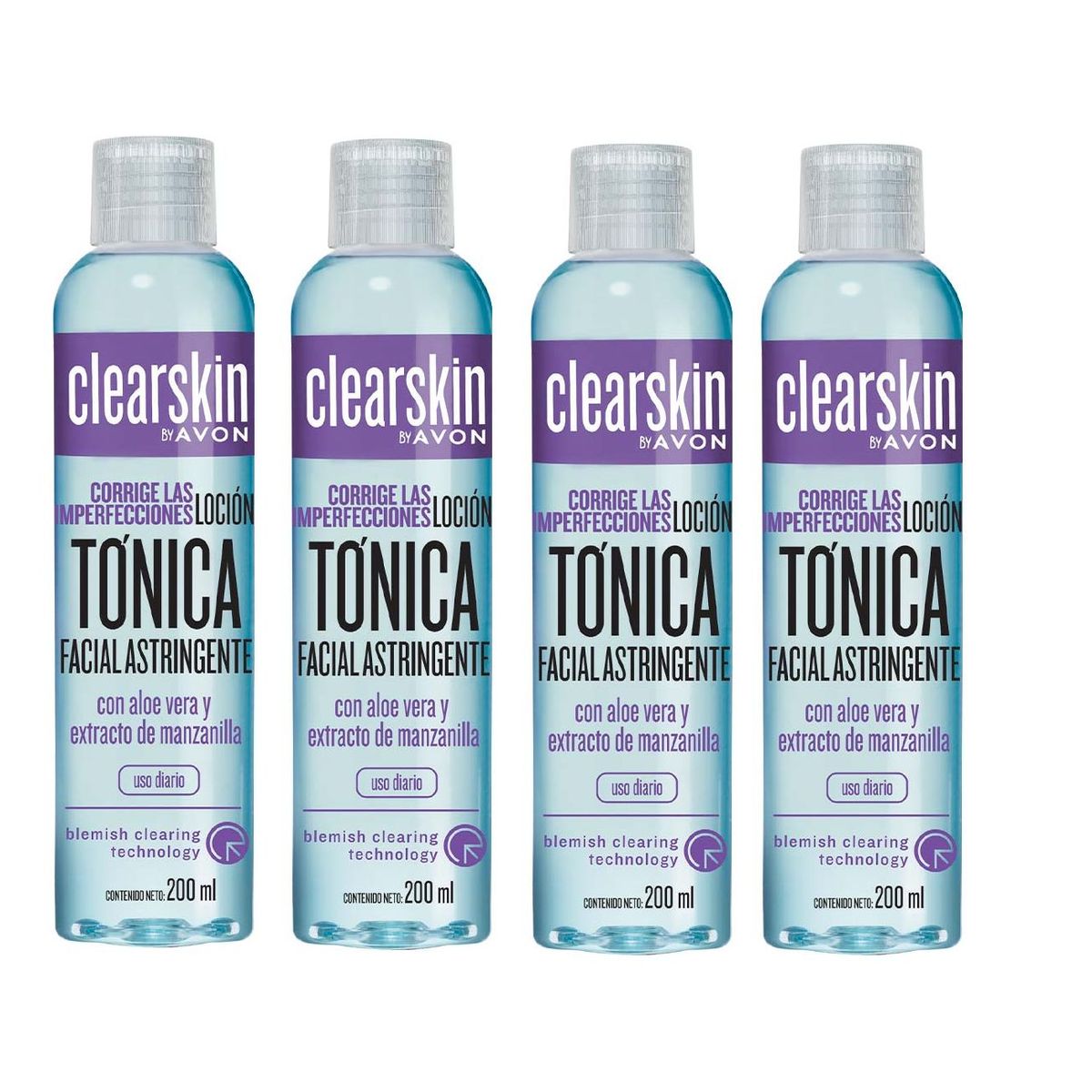 AVON - Clearskin Loción Tónica Astringente X4 unidades
