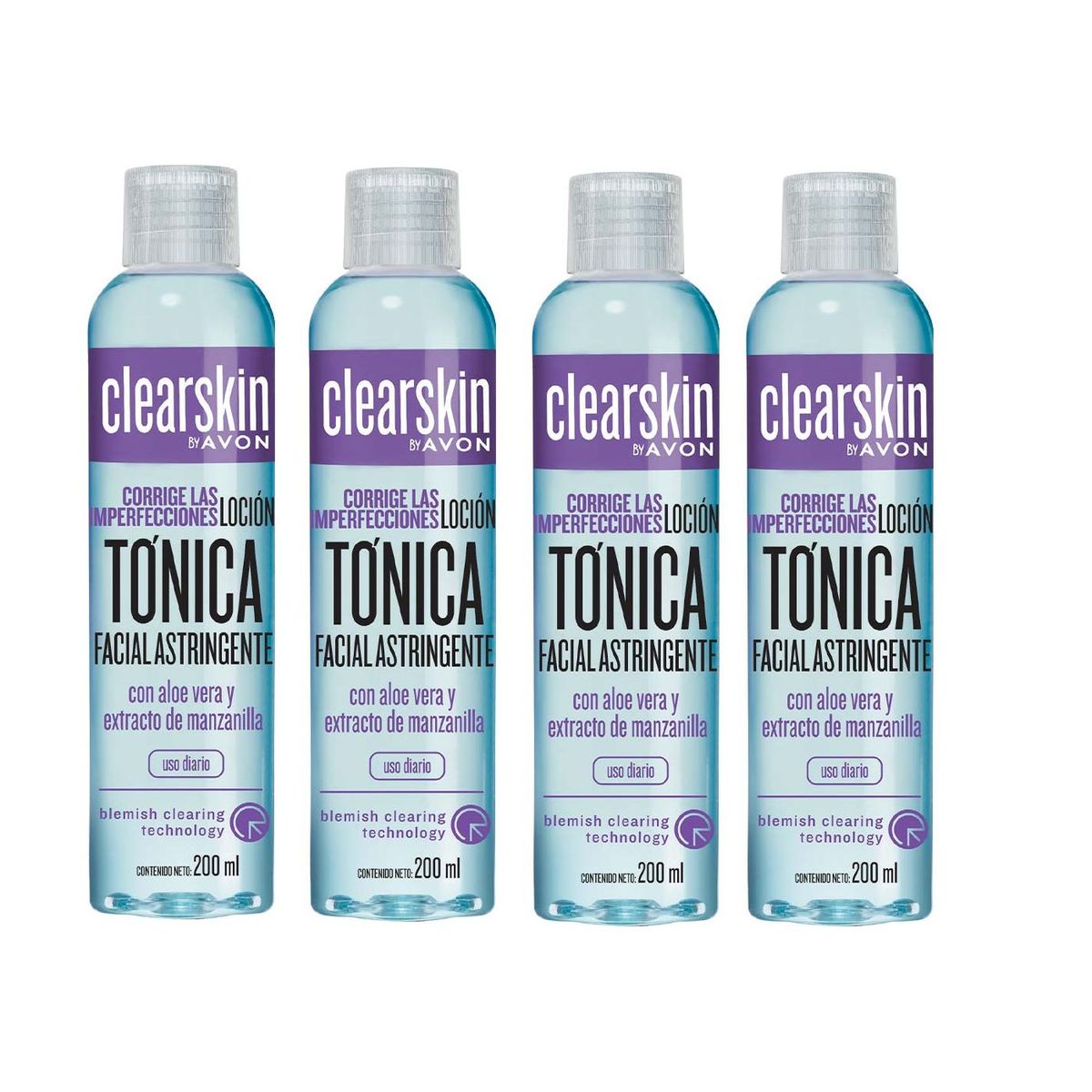 AVON - Clearskin Loción Tónica Astringente X4 unidades