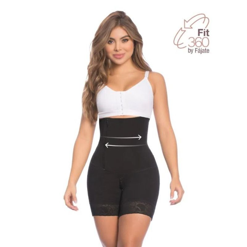 FAJATE - Faja tipo panty media pierna moldeadora con refuerzo abdominal fit 360