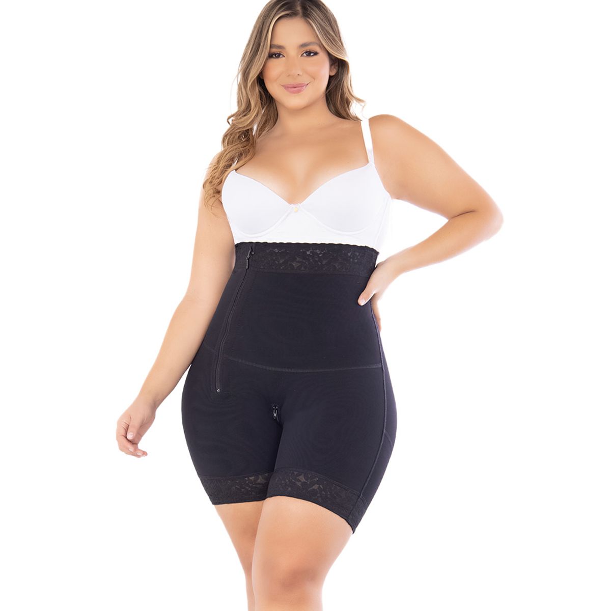 FAJATE - Faja tipo panty media pierna moldeadora con refuerzo abdominal fit 360