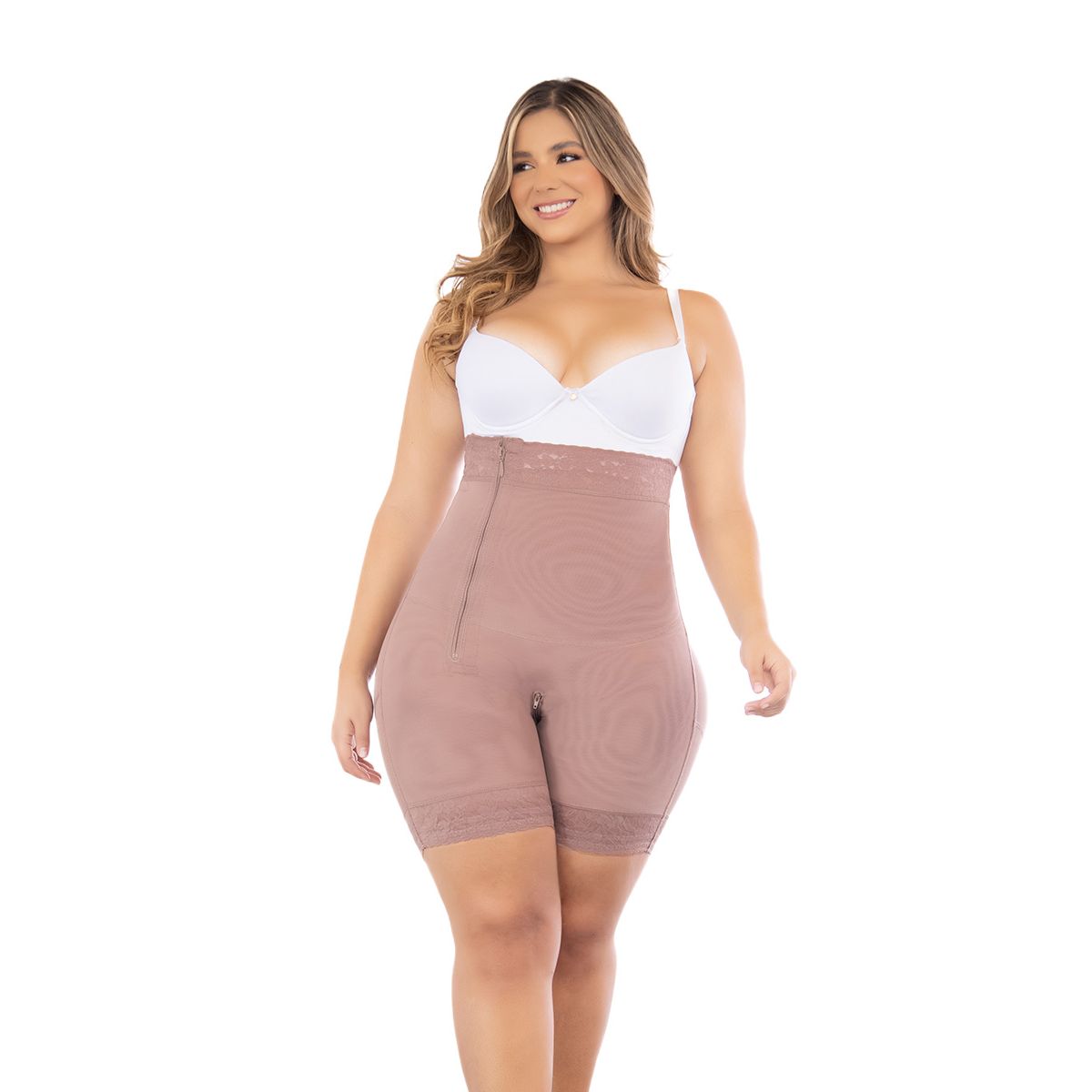 FAJATE - Faja tipo panty media pierna moldeadora con refuerzo abdominal fit 360