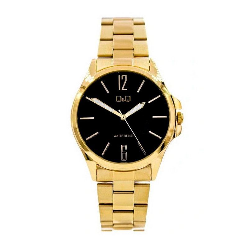 Q&Q - Reloj Para Hombre Q&q Qyq Hombre Qa06j002y Dorado + Estuche