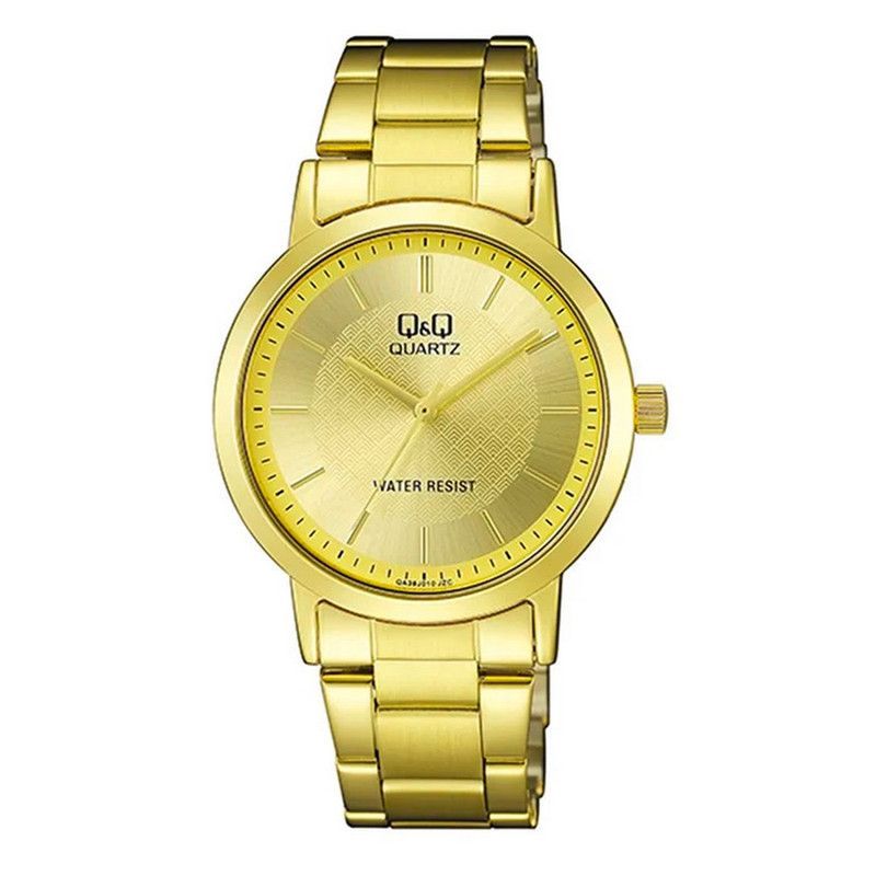 Q&Q - Reloj Para Hombre Q&q Qyq Qa38j010y Dorado Acero + Estuche