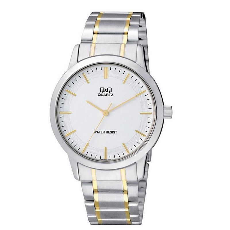Q&Q - Reloj Q&q Qyq Hombre AnÃ¡logo Q946j401y Acero Bicolor+estuche