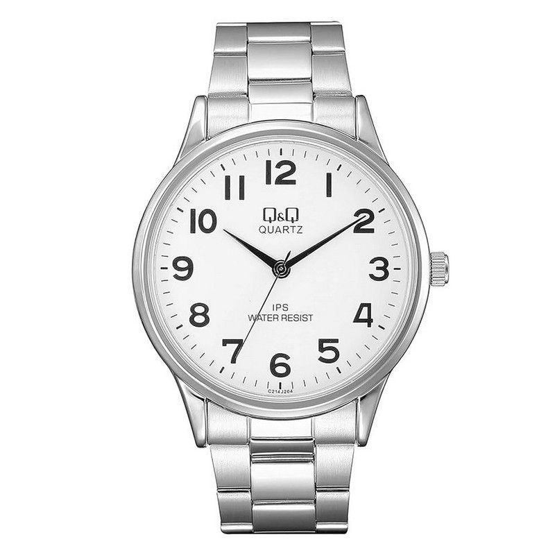 Q&Q - Reloj Para Hombre Casual Q&q Qyq C214j204y Acero + Estuche