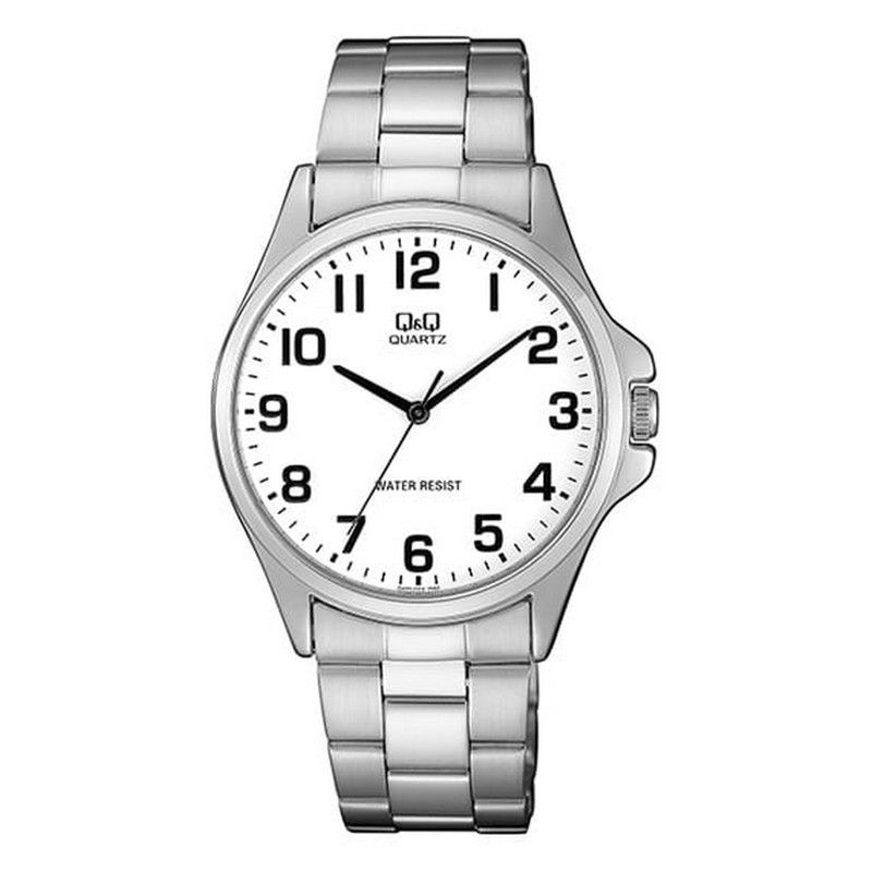 Q&Q - Reloj Q&q Qyq Qa06j204y Hombre Acero Plateado + Estuche