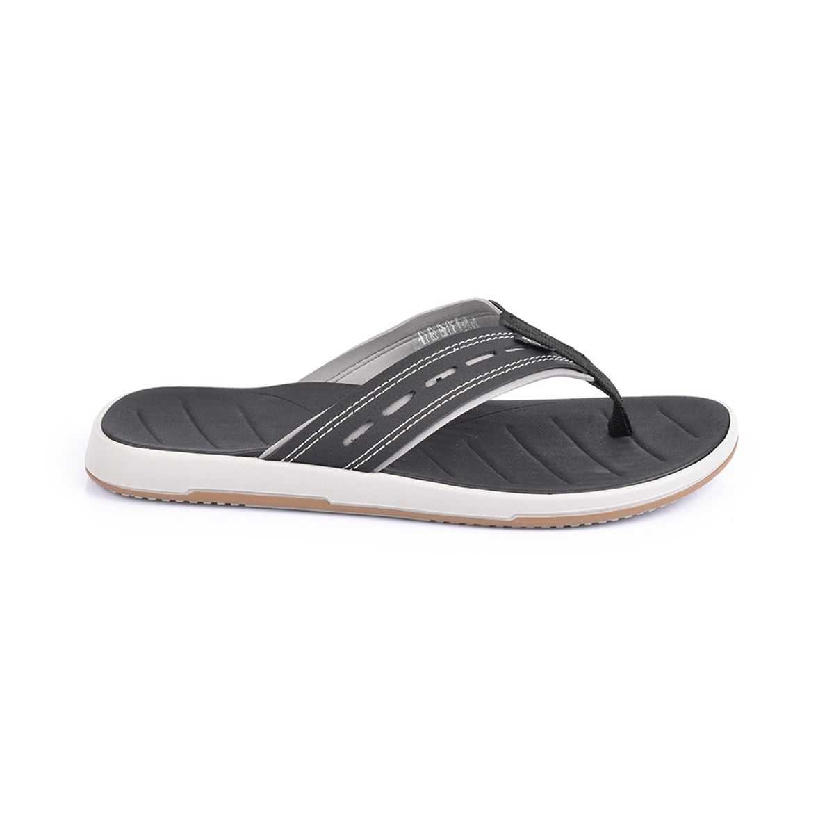 SKY WALK - Sky Walk Sandalia Plana Casual Hombre 6631372266-106NEGRO