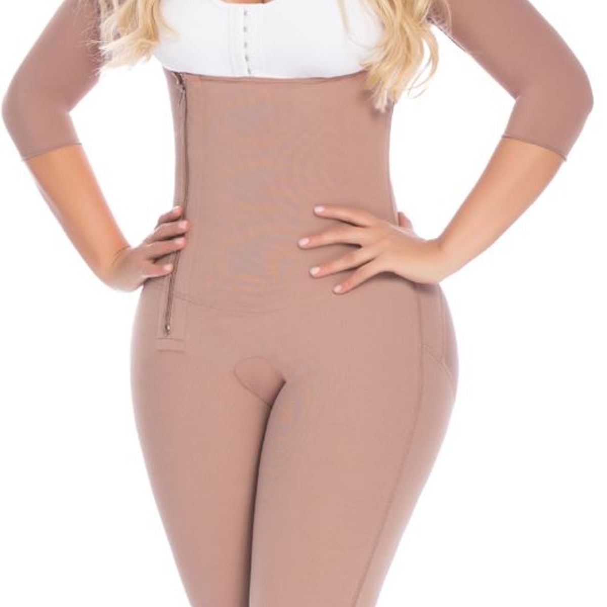 FAJATE - Faja de alta compresión a la rodilla con mangas y busto libre