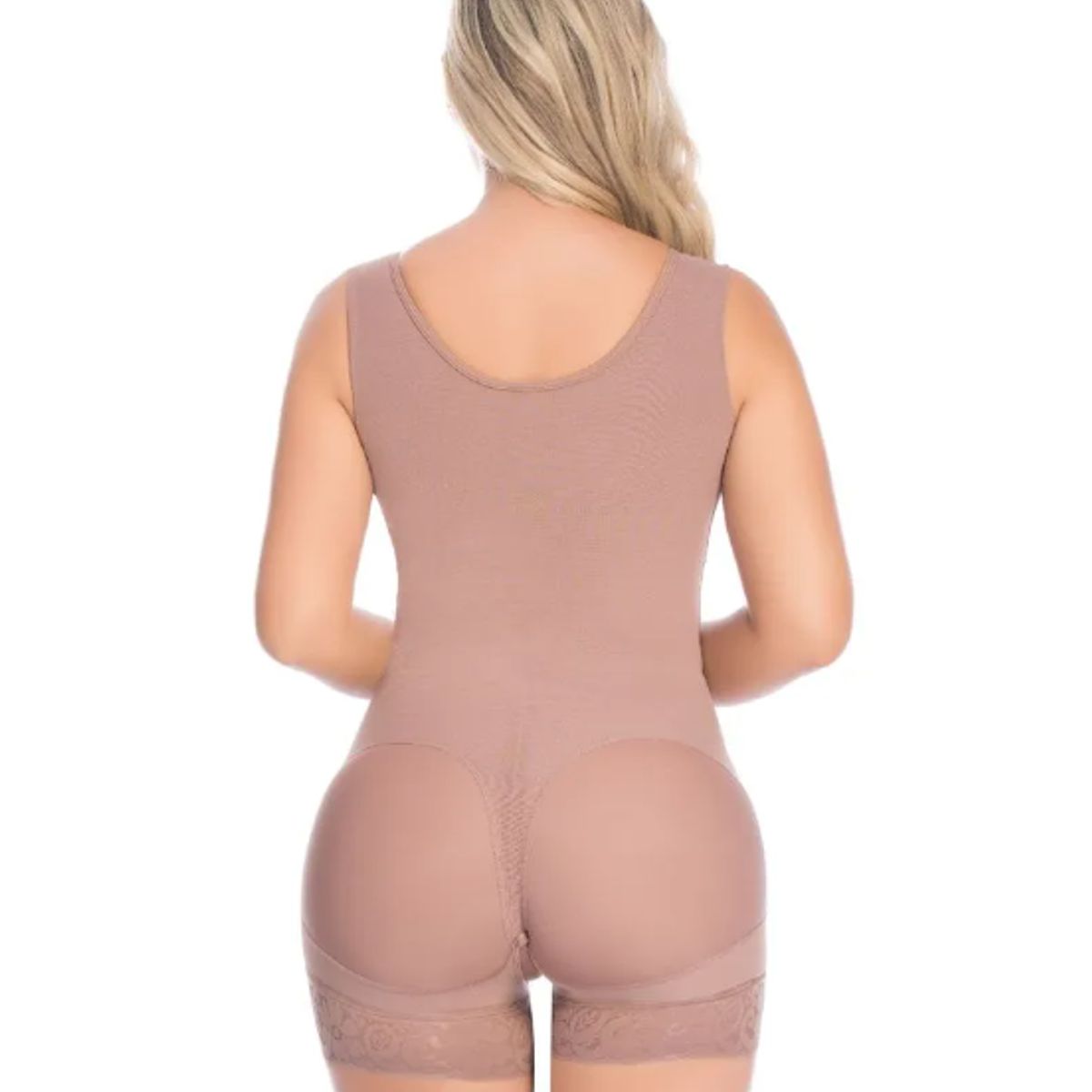 FAJATE - Faja alta compresión tipo cachetera con brasier y broche