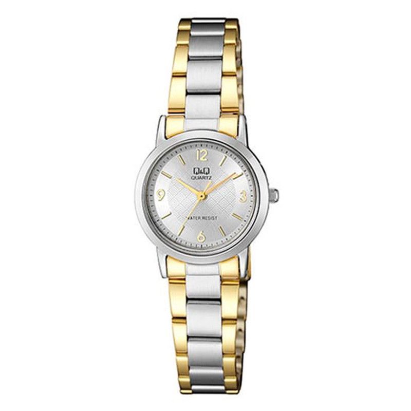 Q&Q - Reloj Para Mujer Qyq Q&q Qa39j404y Bicolor Acero + Estuche