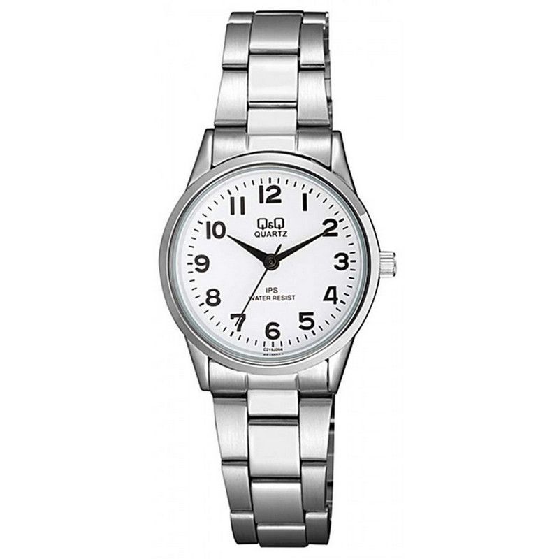 Q&Q - Reloj Q&q Qyq Mujer C215j204y Acero Plateado Dama + Estuche.