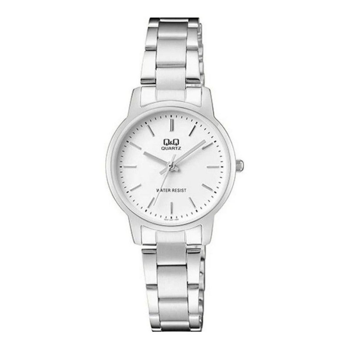 Q&Q - Reloj Mujer Qyq Q&q Qa47j201y Acero Plateado Dama + Estuche