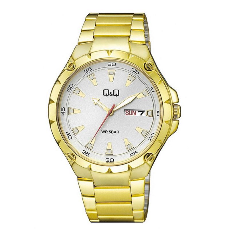 Q&Q - Reloj Para Hombre Qyq Q&q A216 A216j001y Dorado + Estuche