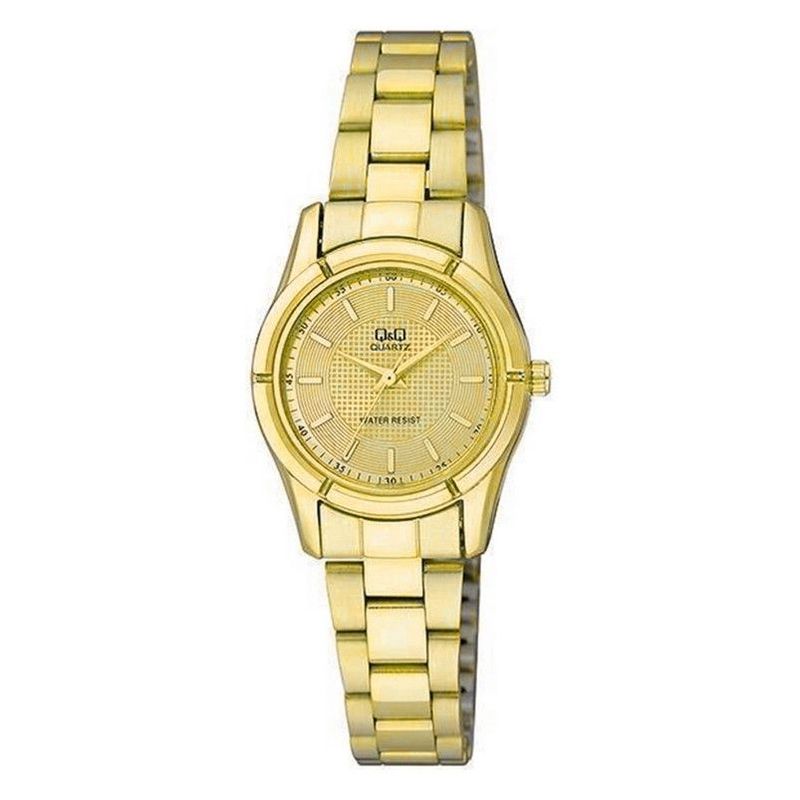 Q&Q - Reloj Para Mujer Q&q Qyq Q877j010y Dorado Acero + Estuche