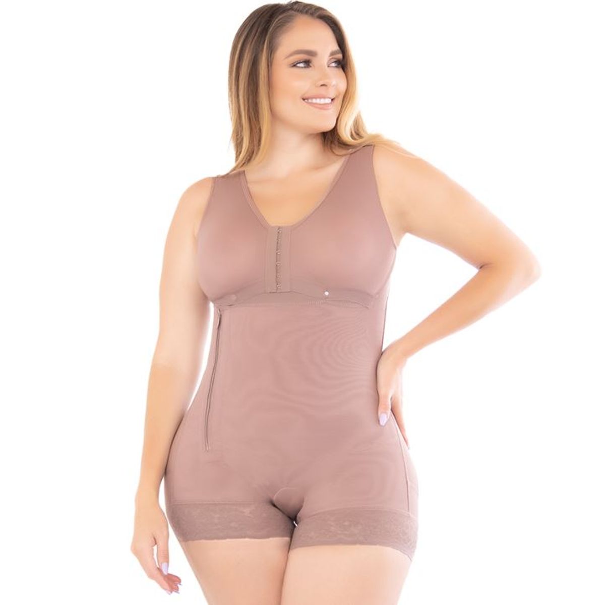 FAJATE - Faja alta compresión con brasier y cierre lateral