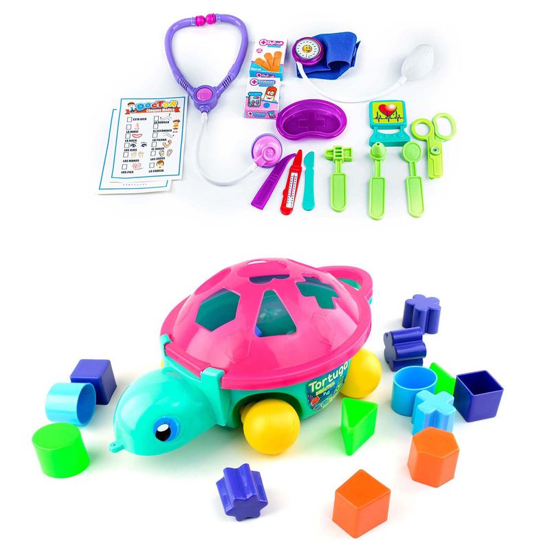 ENERGY PLUS - Juego Integral Set de Doctor + Tortuga Bloques Creativos