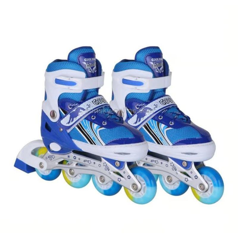 INFANTILES CAJUROMIX - Patines en línea Semiprofesional  + Kit Protección * Luz