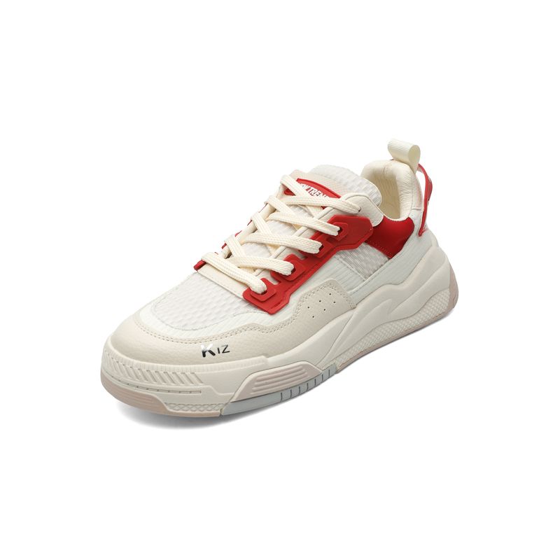 TELLENZI - Tenis Sneakers Dama Beige-Rojo Tellenzi D711