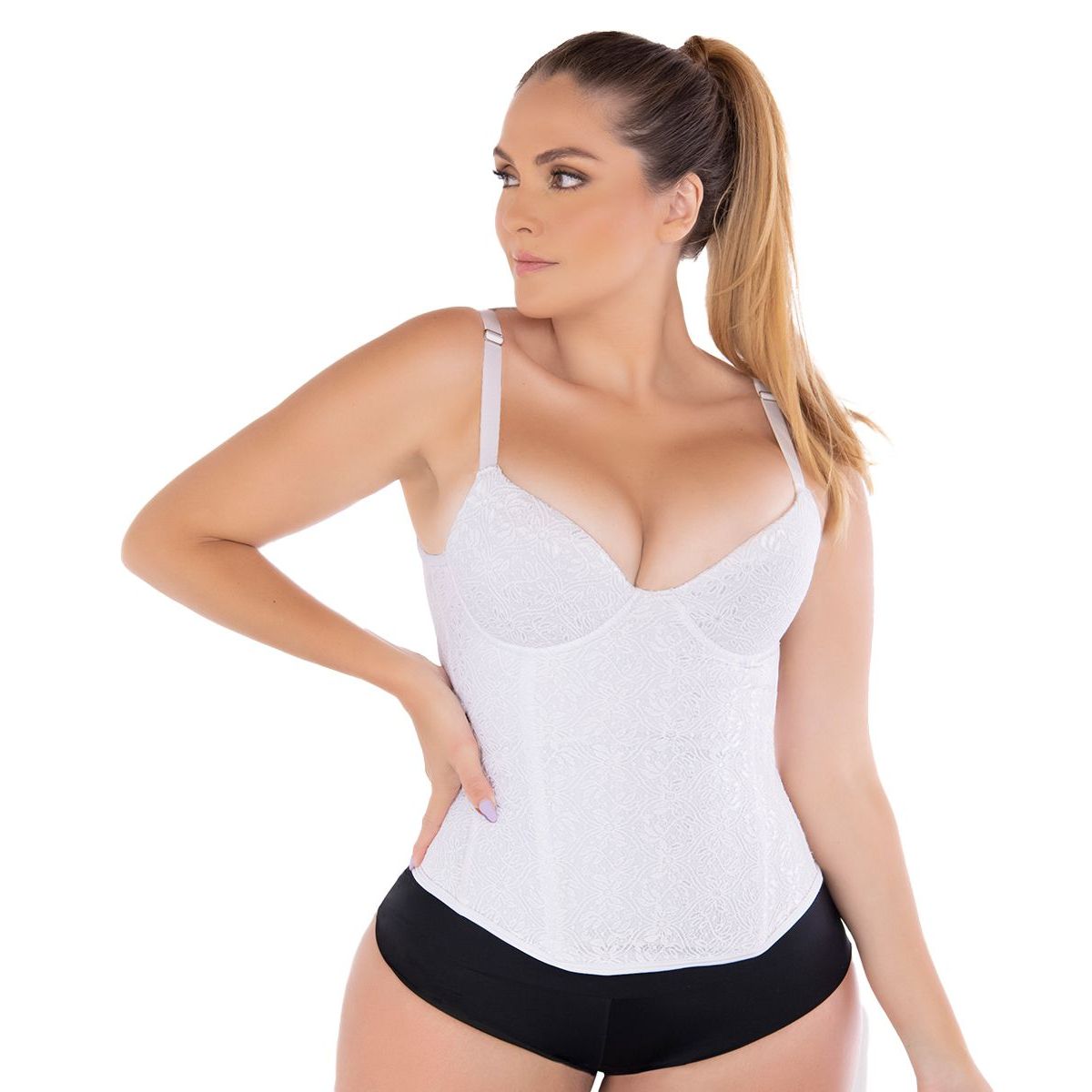FAJATE - Corset con brasier  tipo faja con control medio