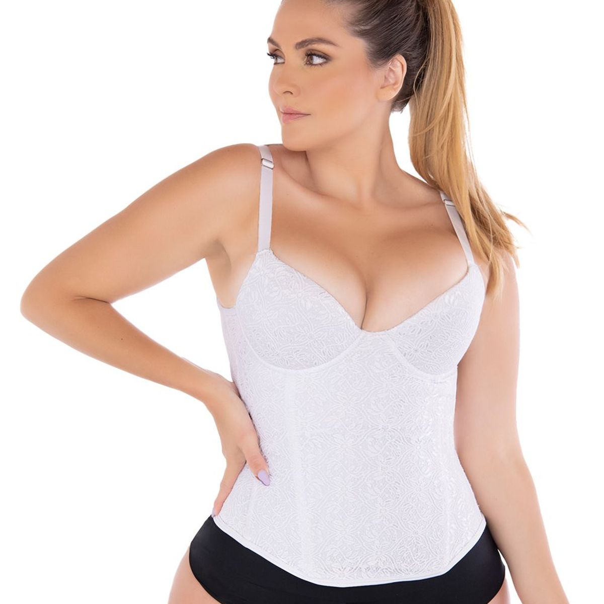 FAJATE - Corset con brasier  tipo faja con control medio