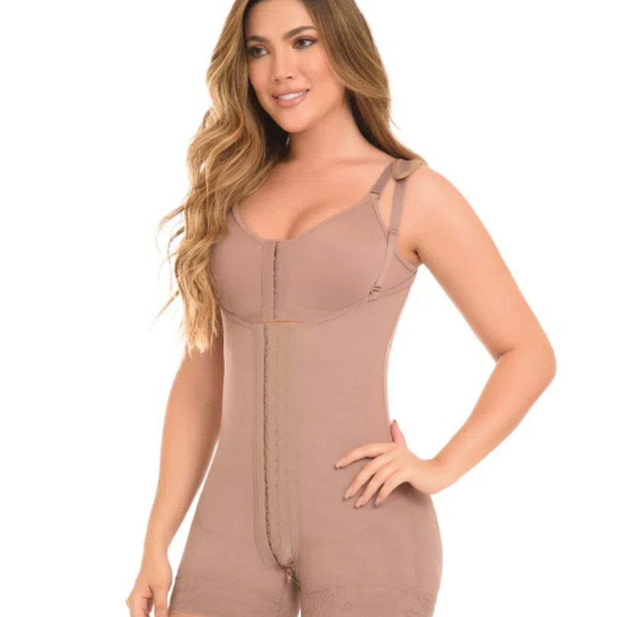 FAJATE - Faja cachetera con broches y cierre perineal fit 360