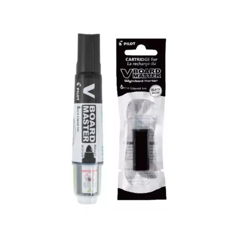 PILOT - Marcador Tablero Recargable Negro Pilot + Tinta