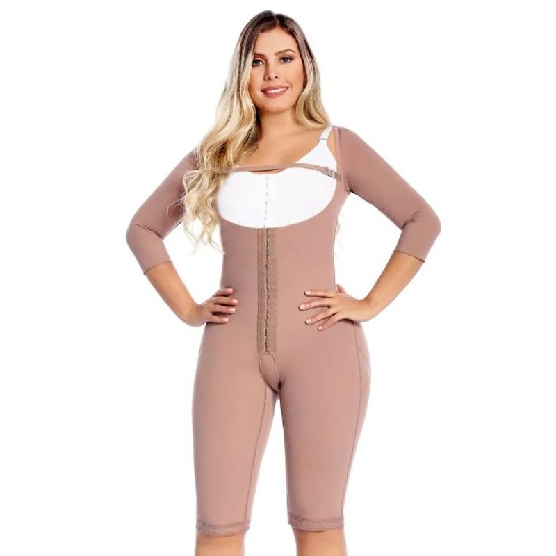 FAJATE - Faja postquirurgica la rodilla con mangas y busto libre fit 360