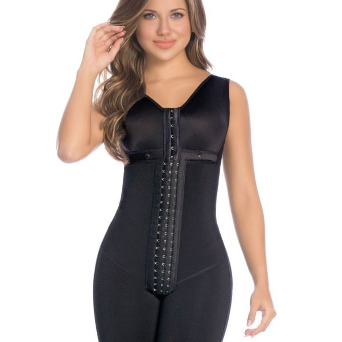 FAJATE - Faja postquirúrgica con brasier a media pierna compresión alta